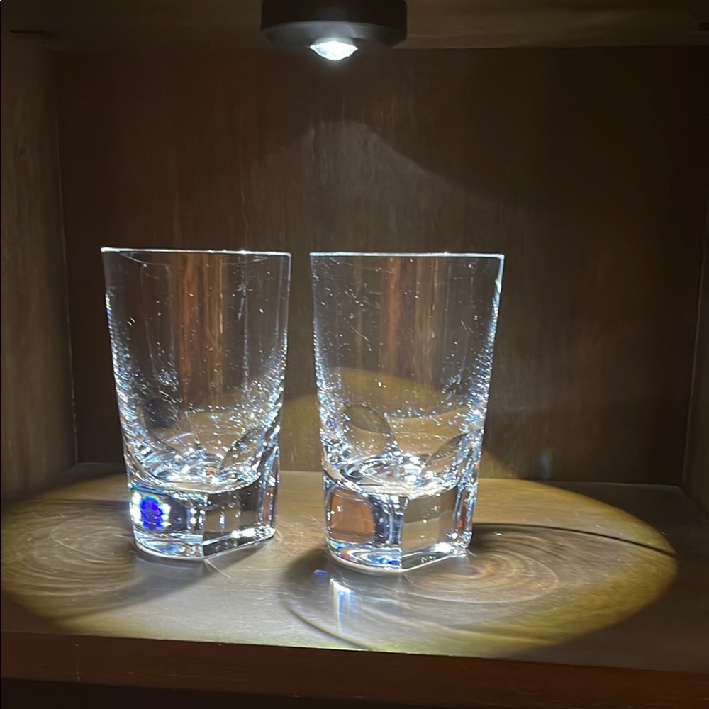 ROGASKA Manhattan Crystal Wiskey glasses Pair